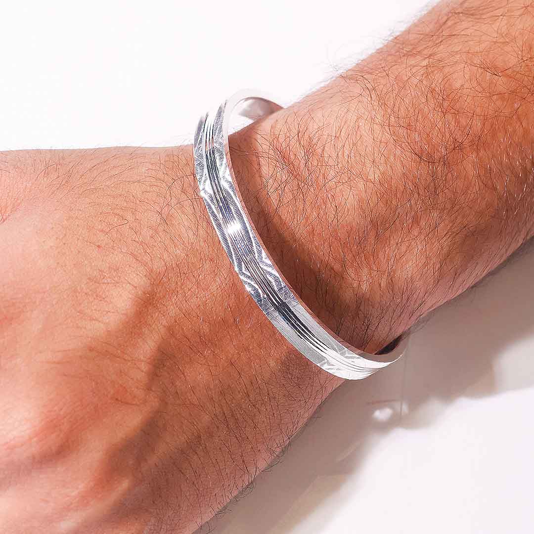 Urban Shine Silver Gents Kadha