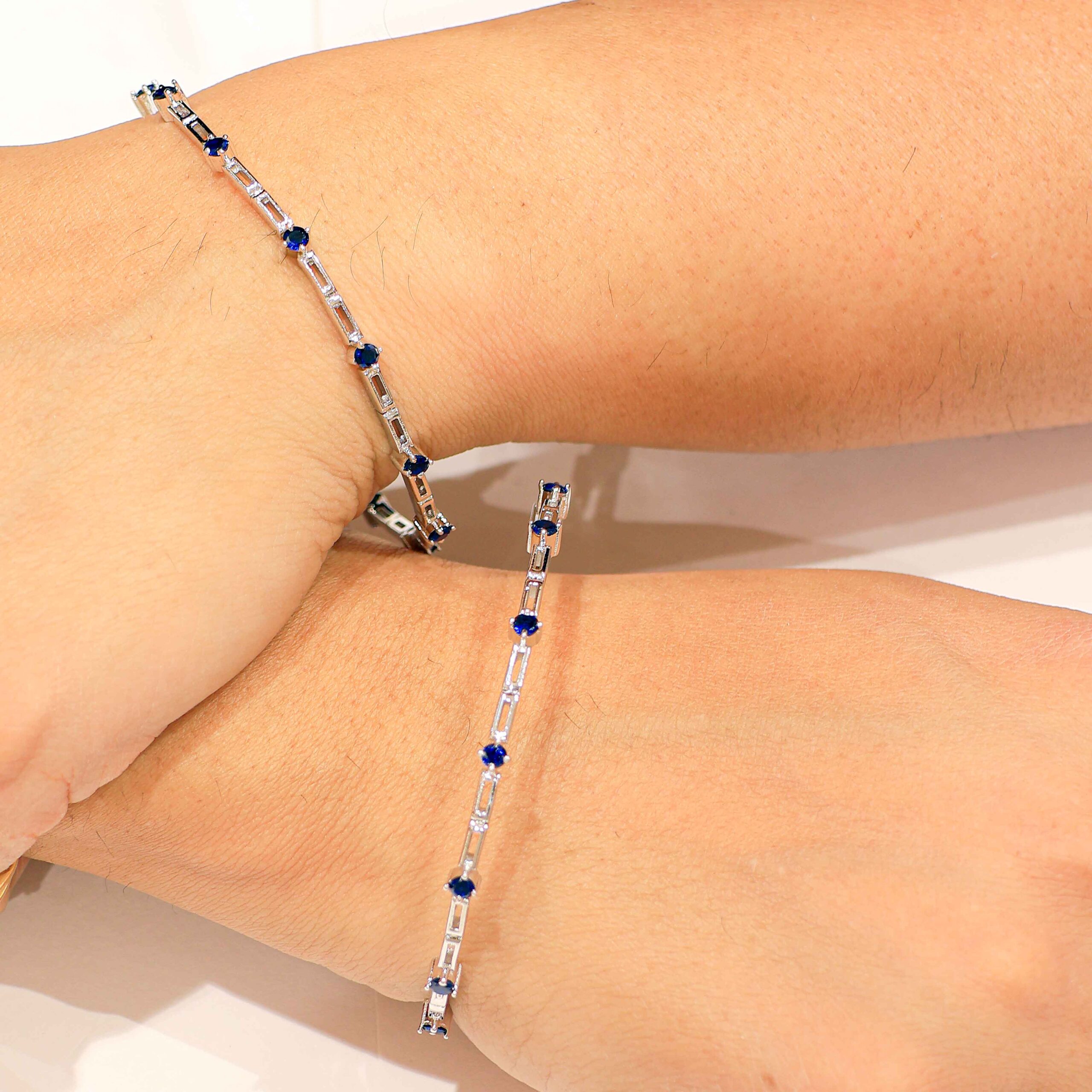 Blue Dot Bar Ladies Bangles