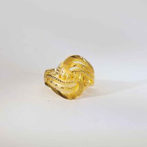 Feather Grace Ladies Gold Ring