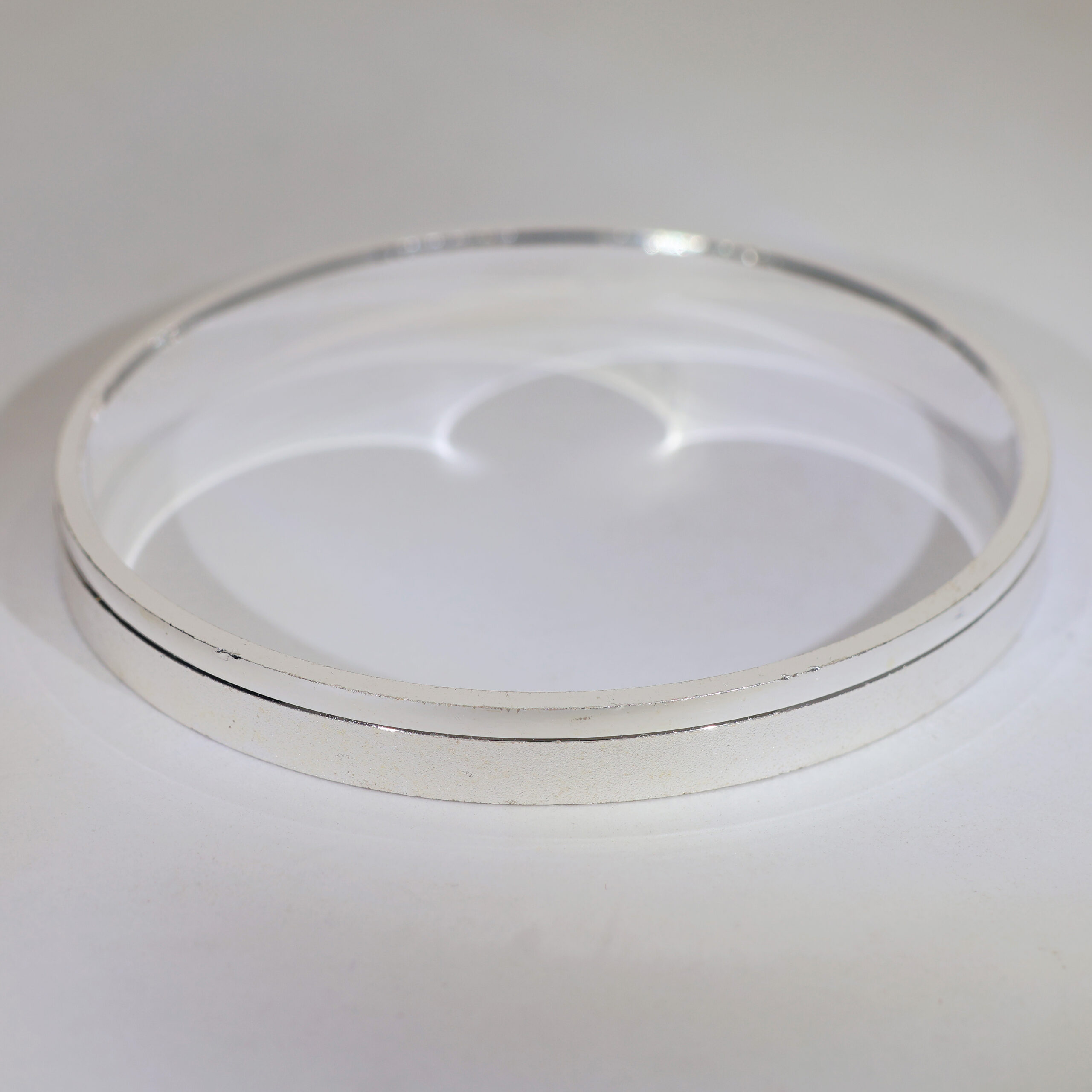 Classic Plain Silver Gents Kadha - Image 2