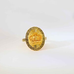 CrownAura Ladies Gold Ring