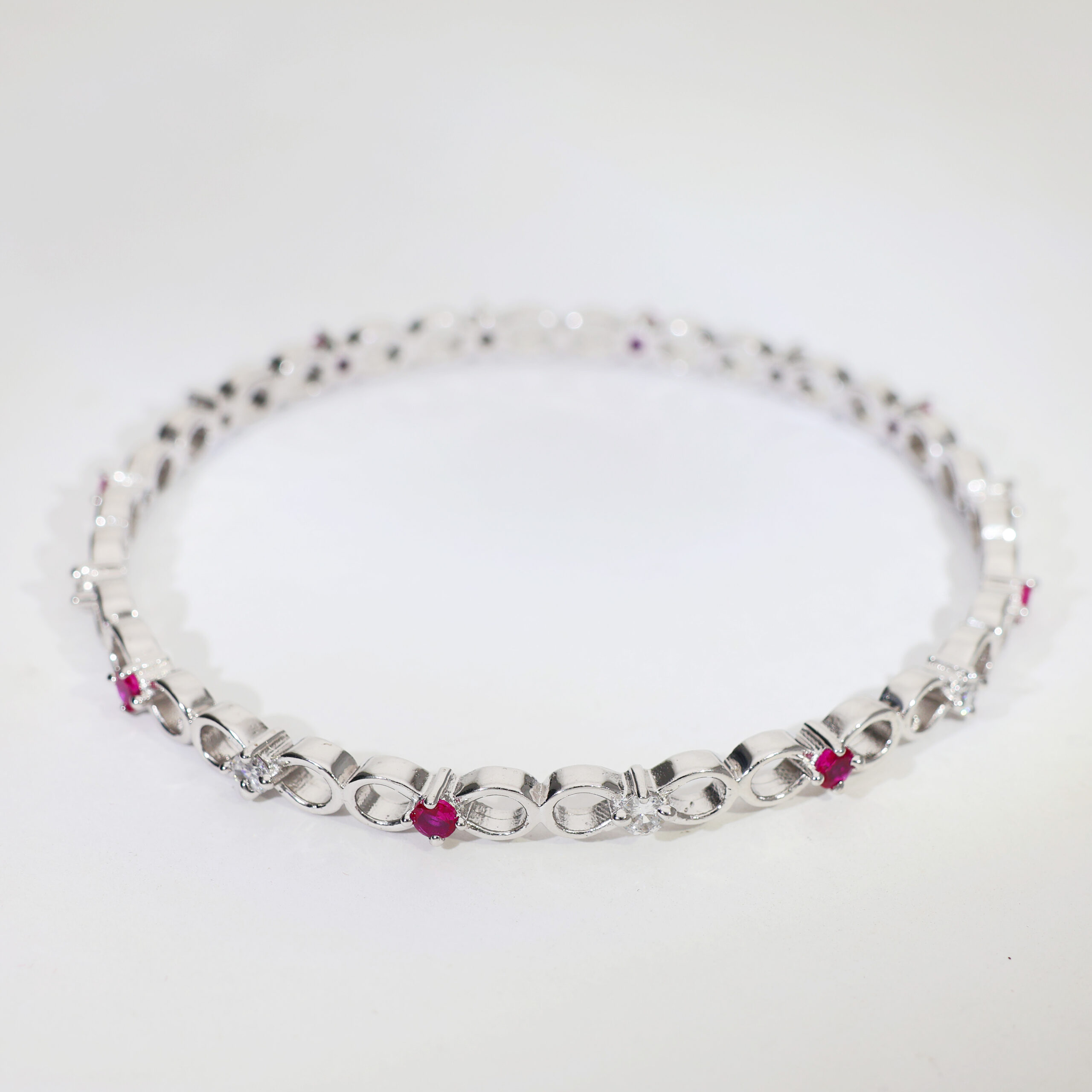 Ruby Infinity Ladies Bangles - Image 5