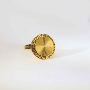 Classic Round Ladies Gold Ring