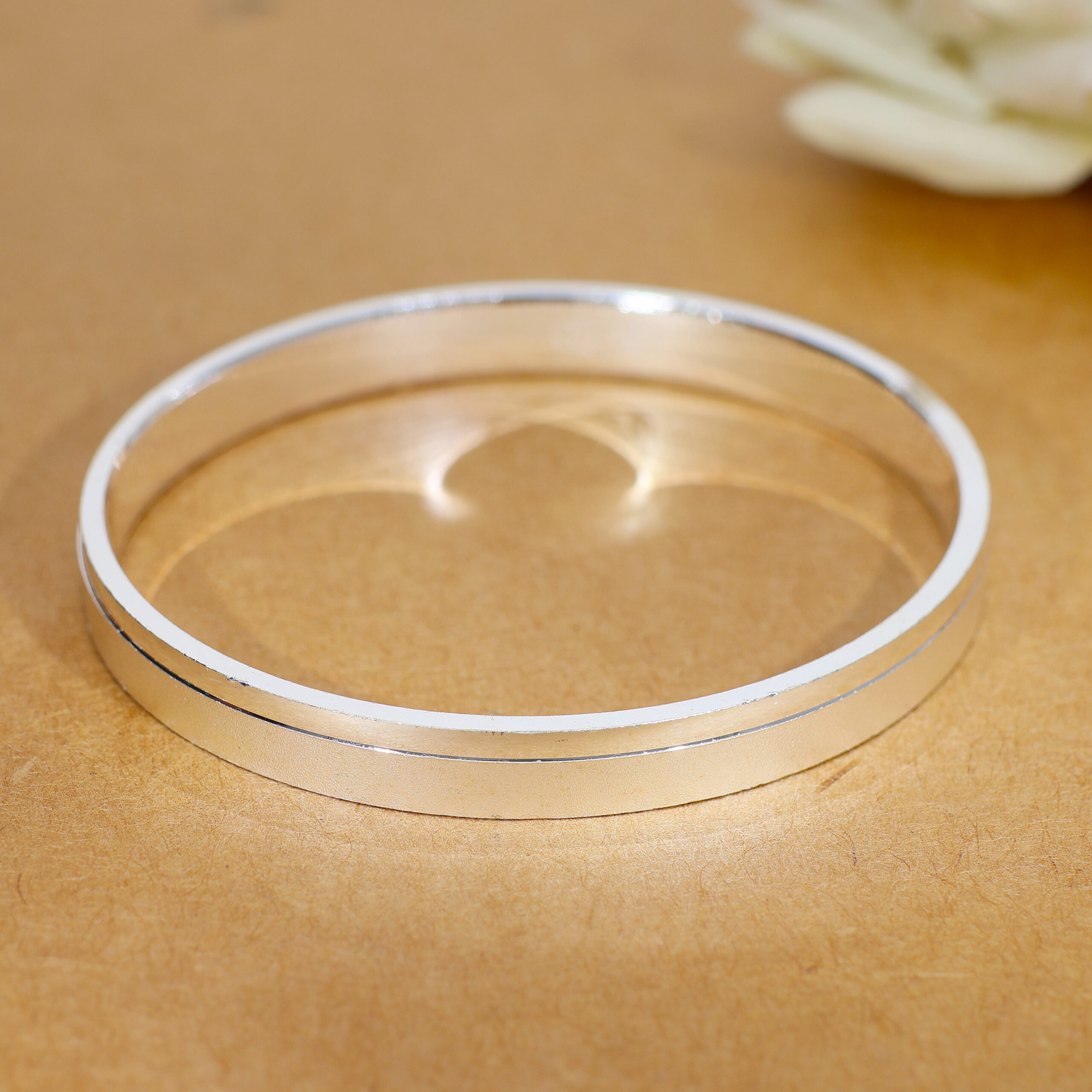 Classic Plain Silver Gents Kadha - Image 6