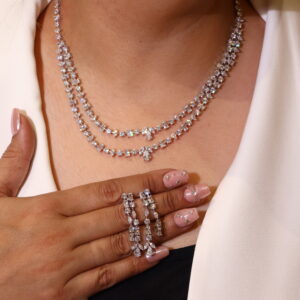 Diamond Shine Ladies Necklace Set