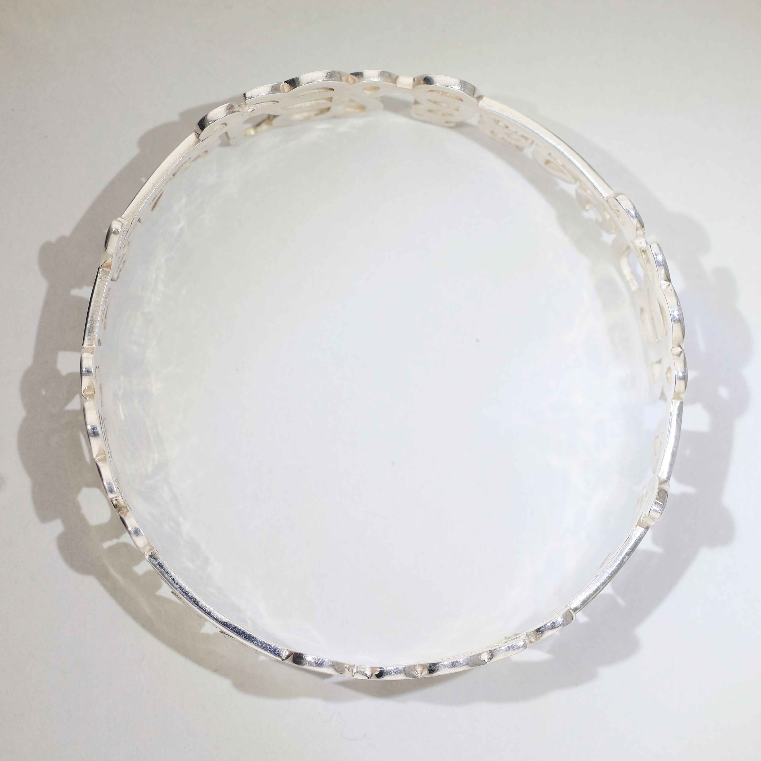 Blessing Band Pure 100% Silver Waheguru Customized Kadha - Image 2