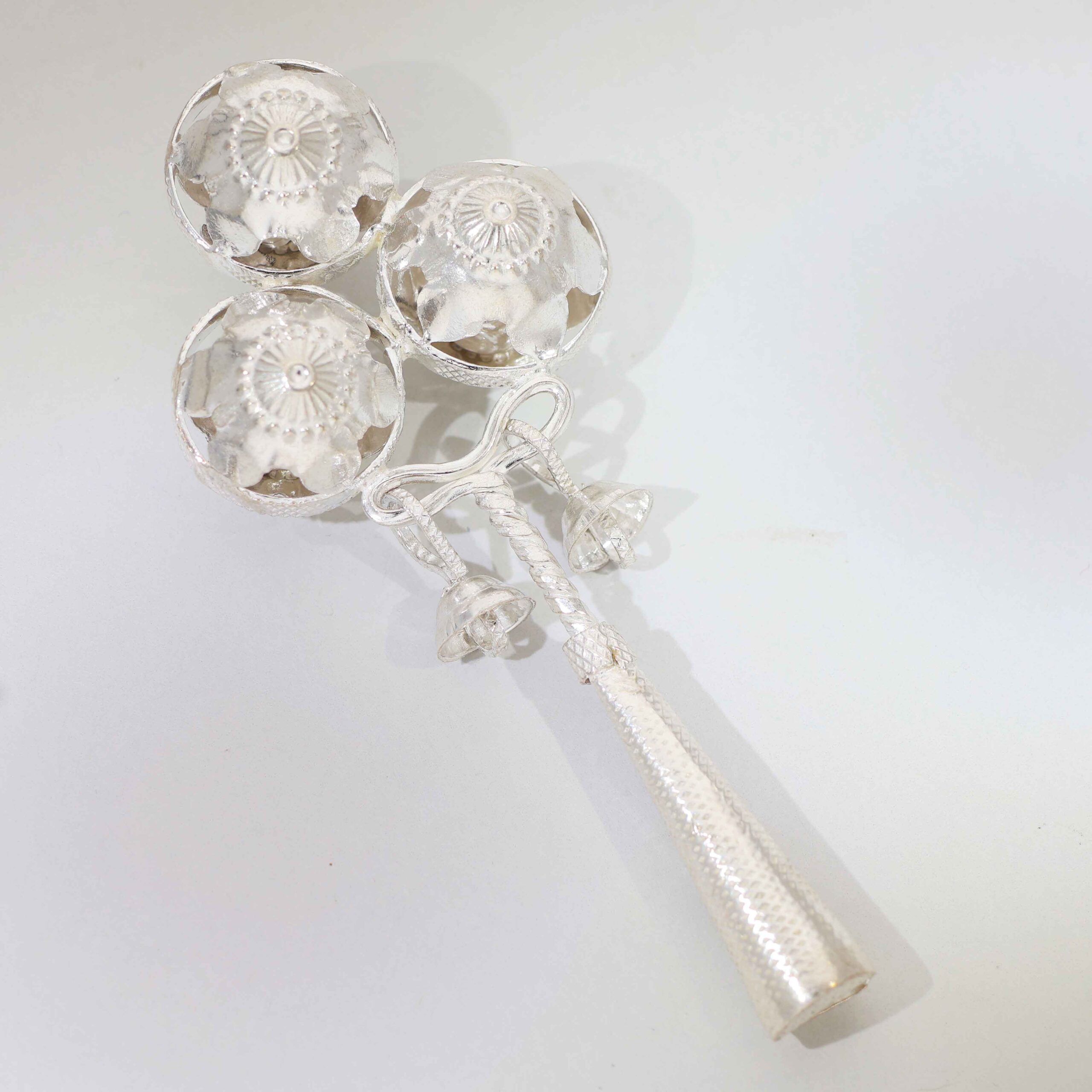 Classic Silver Baby Chan-Chan Balls For Gifts - Image 2