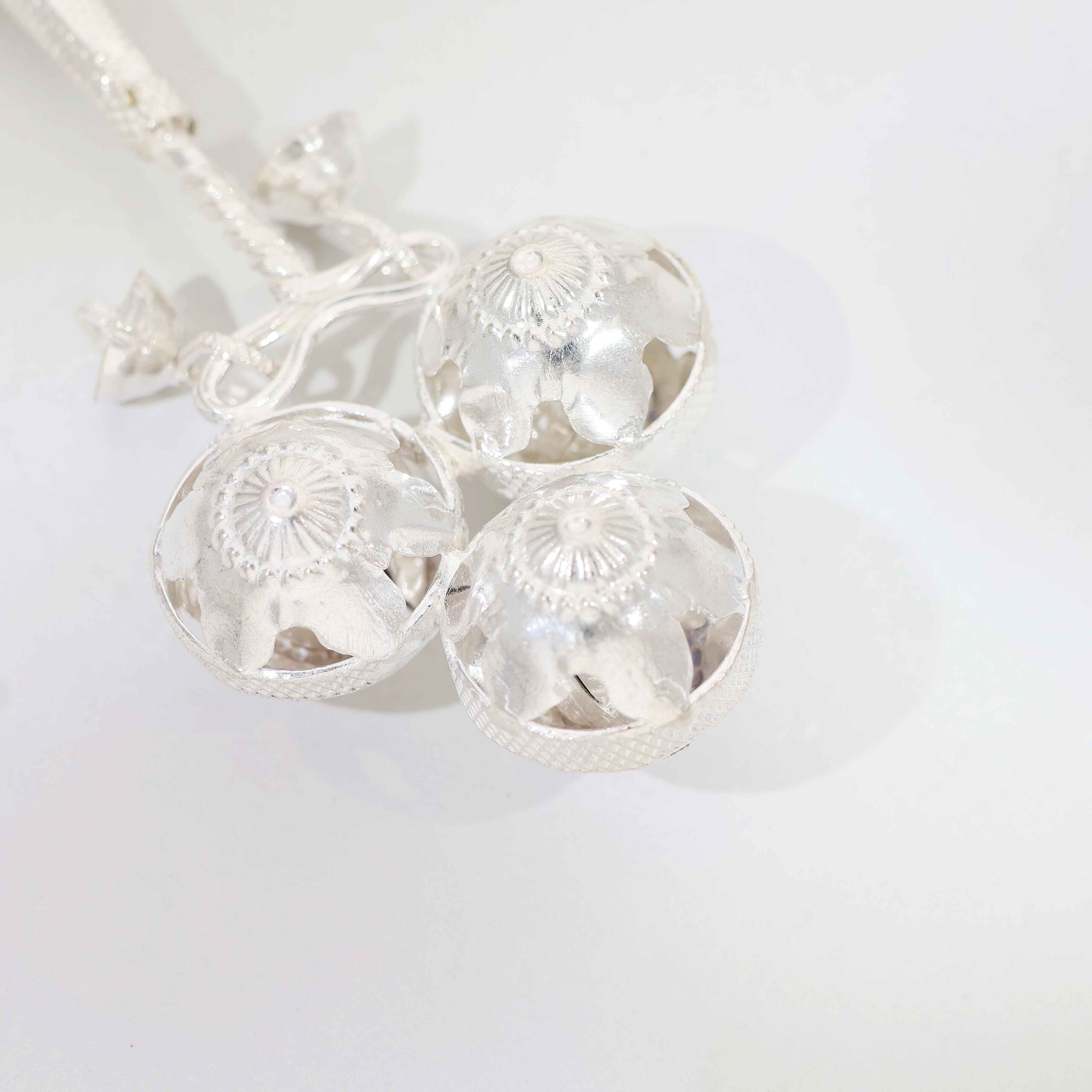 Classic Silver Baby Chan-Chan Balls For Gifts - Image 3