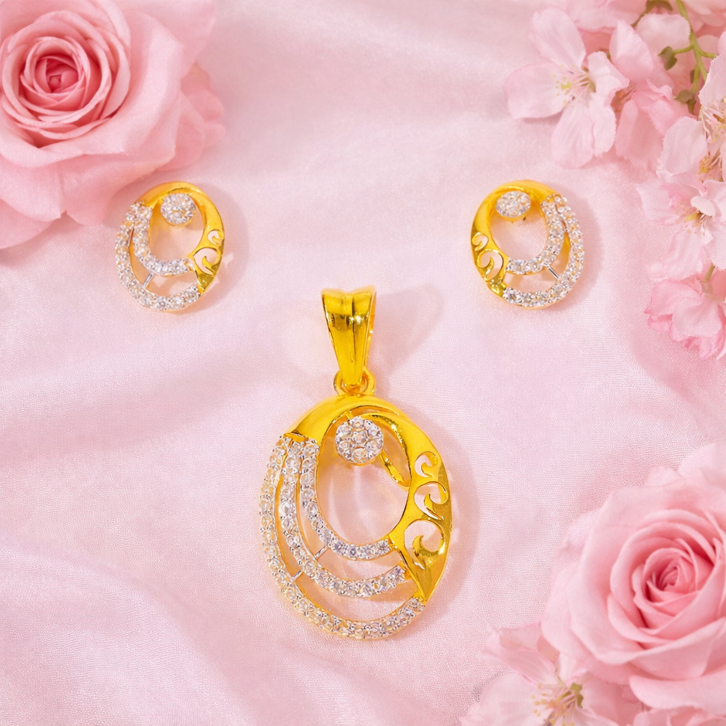 Royal Curve Ladies Pendent Set - Image 5