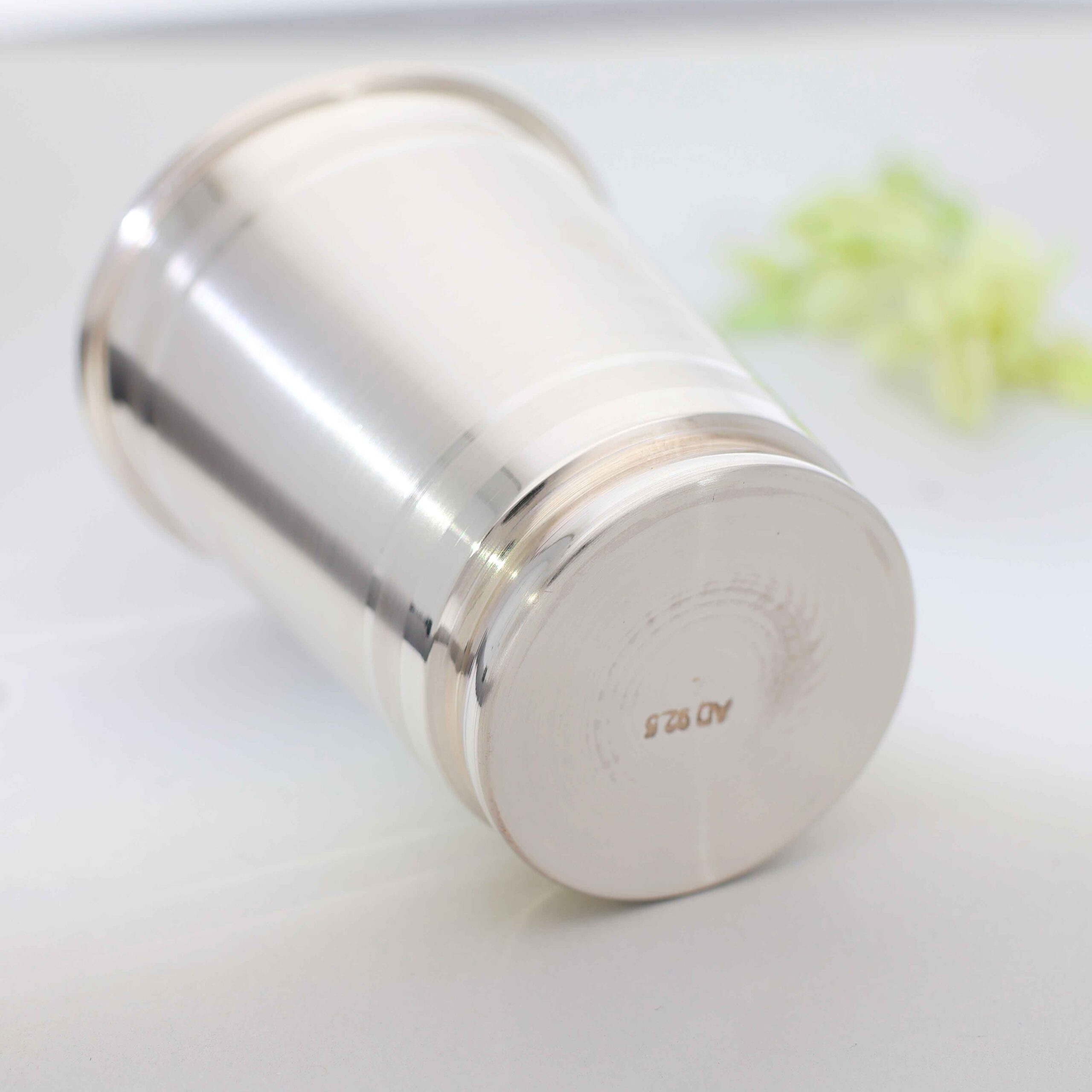 Elegant Tall Silver Glass For Gift - Image 5