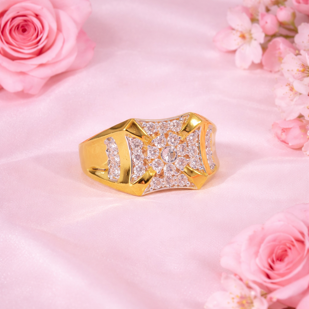 Royal Spark Gents Gold Ring - Image 5