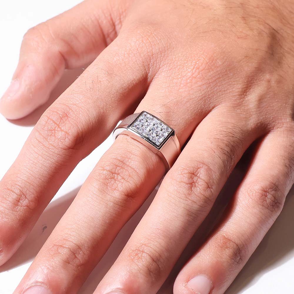 Elite IceSquare Gents Ring