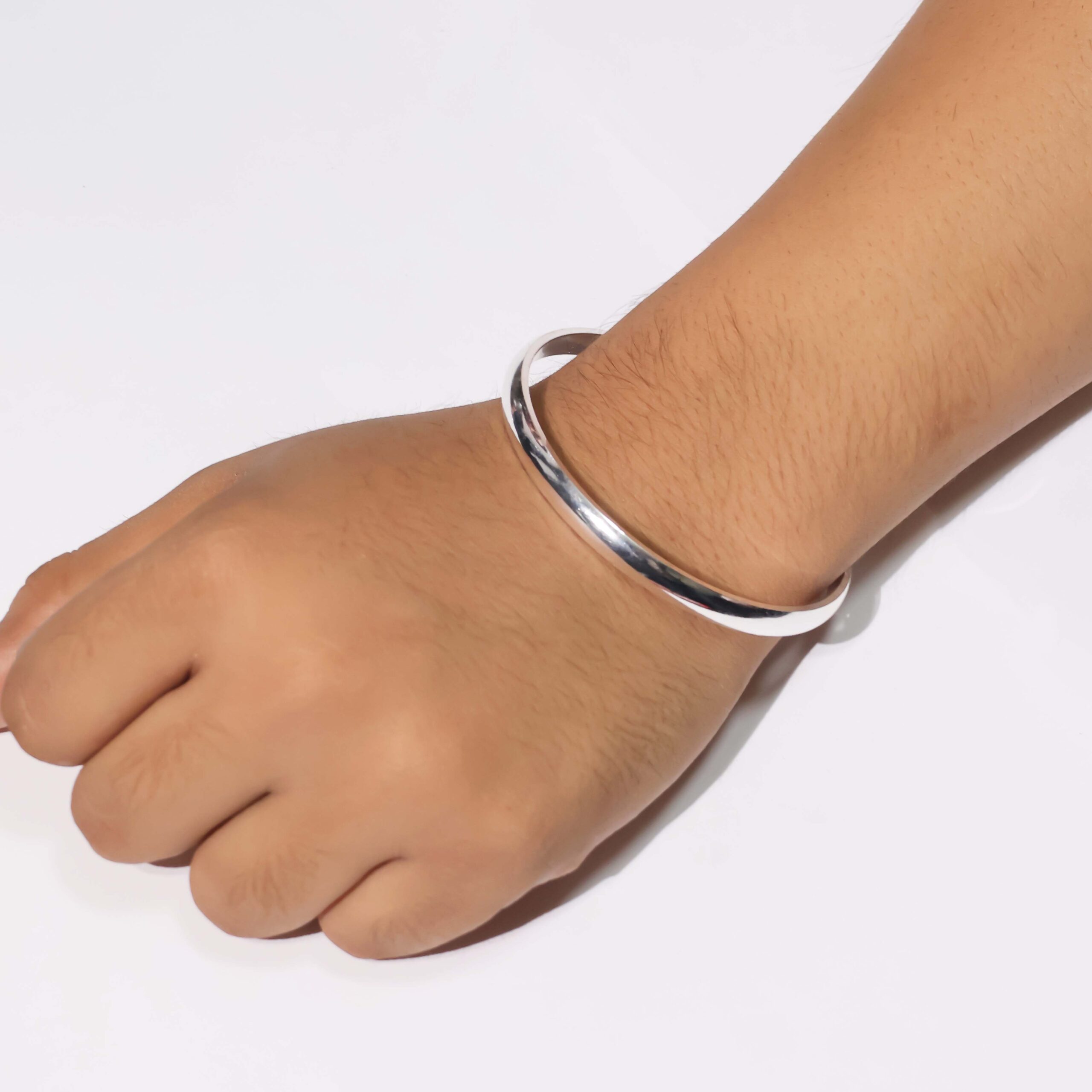 Classic Shine Silver Gents Kadha