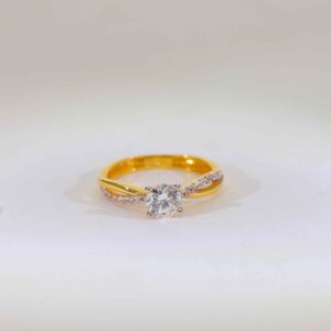 Aurora Twist Gold Ring