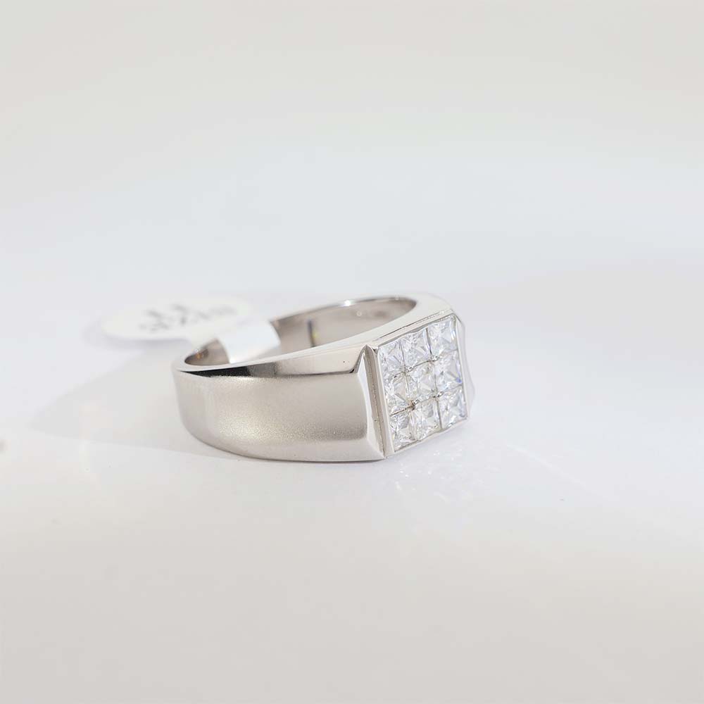 Gentle Shine Block Gents Ring - Image 5