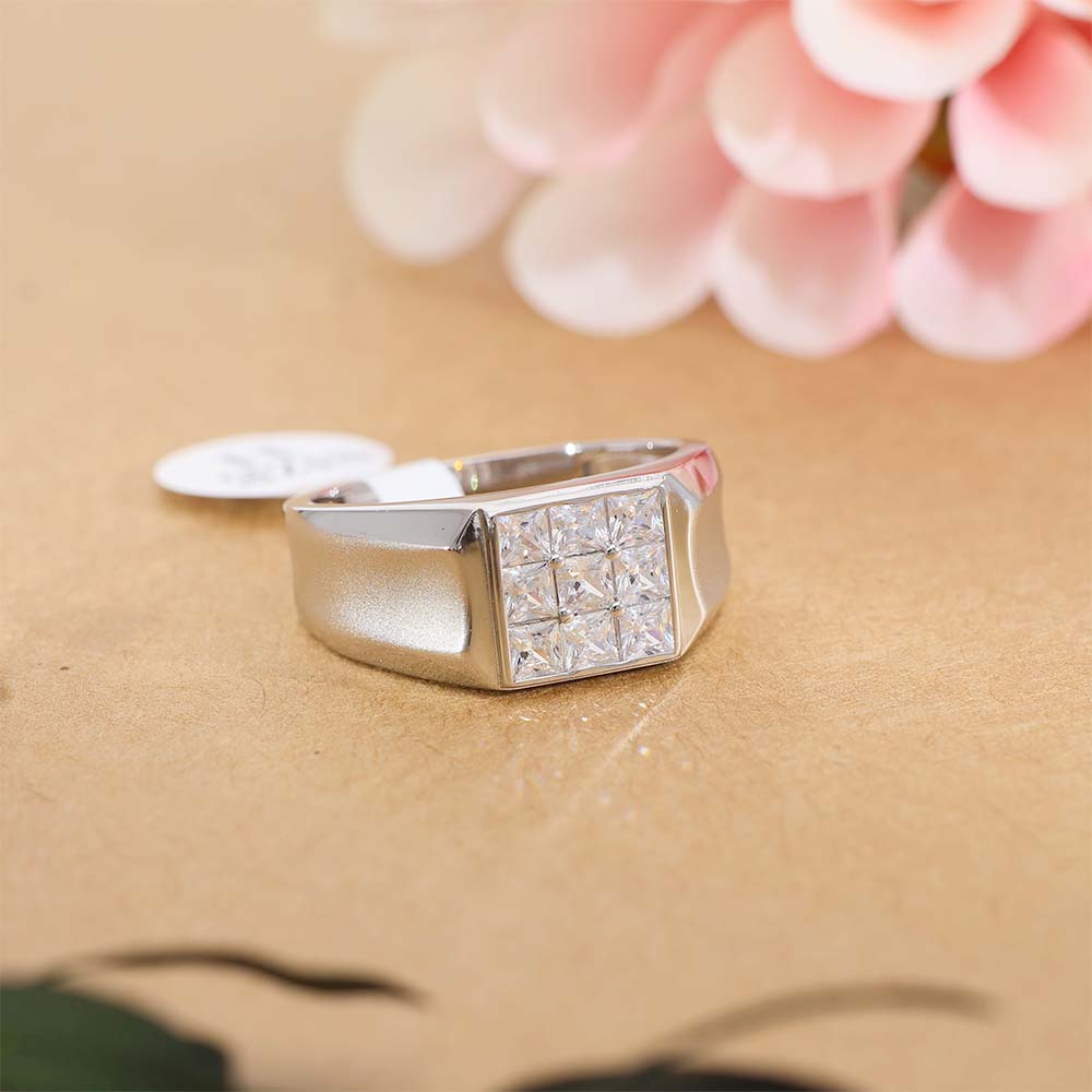 Gentle Shine Block Gents Ring - Image 6