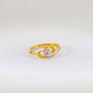 Golden Heartwave Ring