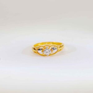 Golden TwinHeart Bloom Ring