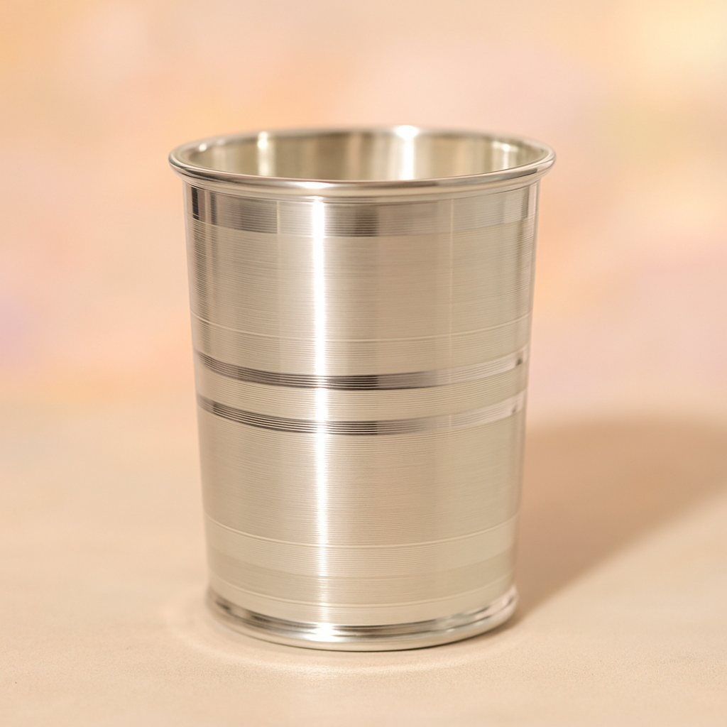 Pure Shine Silver Glass For Gift