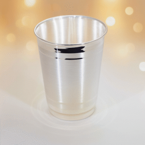 Elegant Tall Silver Glass For Gift