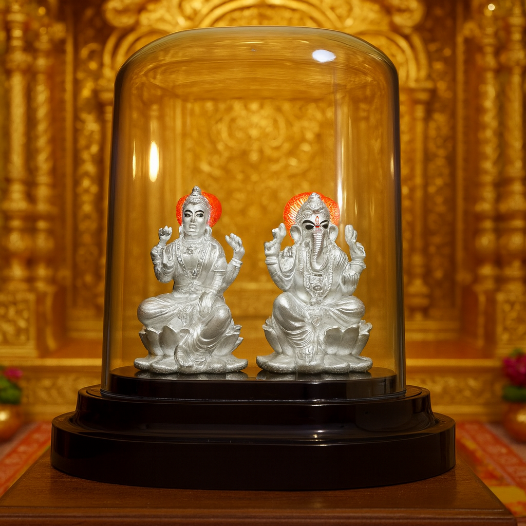 Classic Blessings Shree Ganesha & Laxmi Murti For Gifts