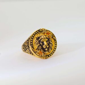 Royal Lion Gents Gold Ring