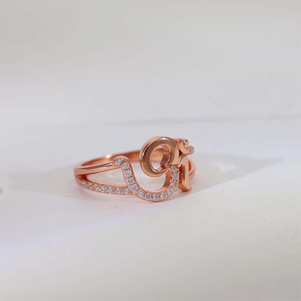 Divine OM Rosegold Ring - Image 3