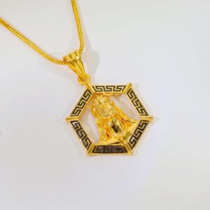 Hexa King Lion Gents Gold Pendant