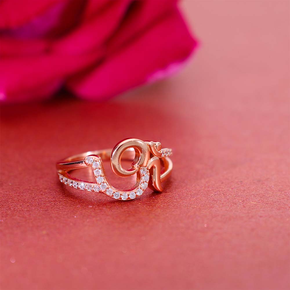 Divine OM Rosegold Ring - Image 4