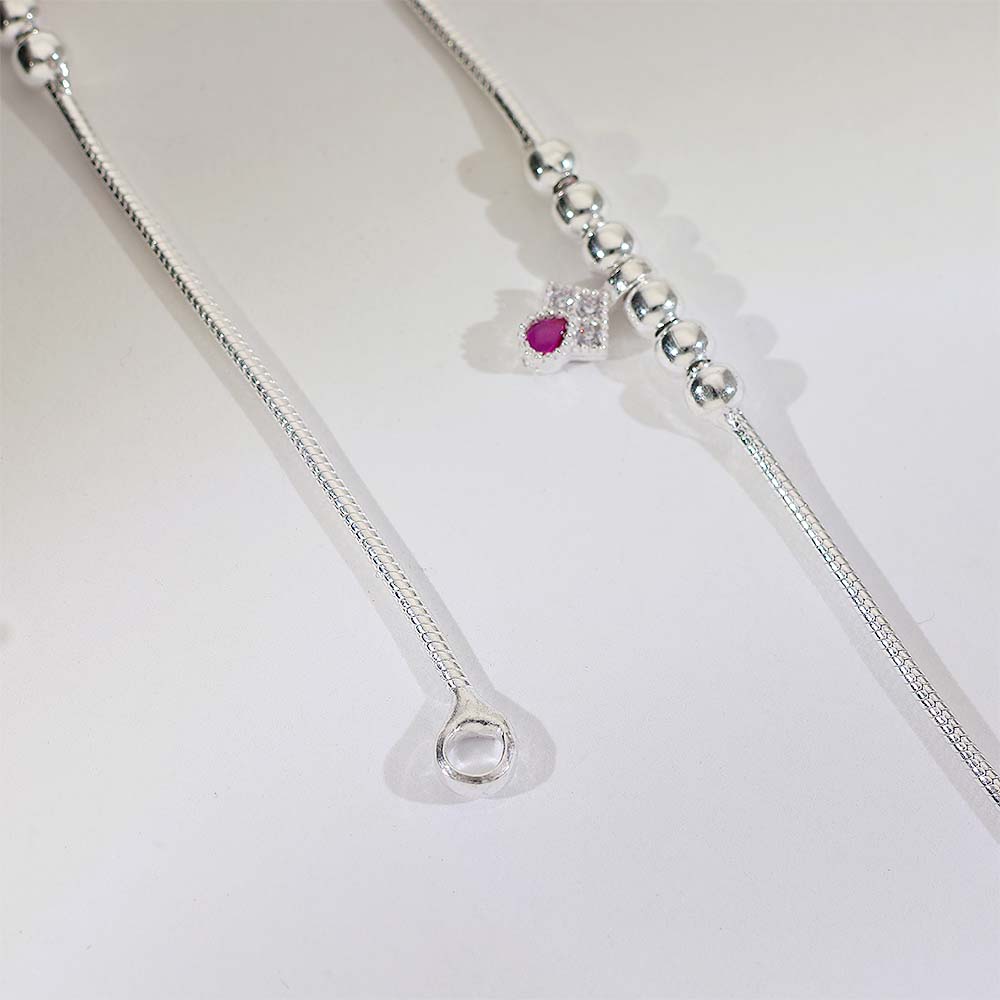 Little Love Silver Baby Anklet (3–5 years) - Image 3
