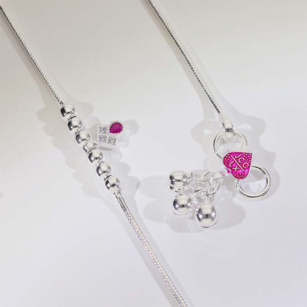 Little Love Silver Baby Anklet (3–5 years) - Image 4