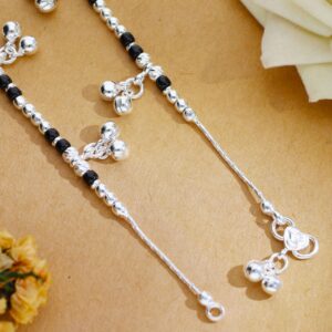 Soft Jingle Silver Baby Anklet (1-3 years)