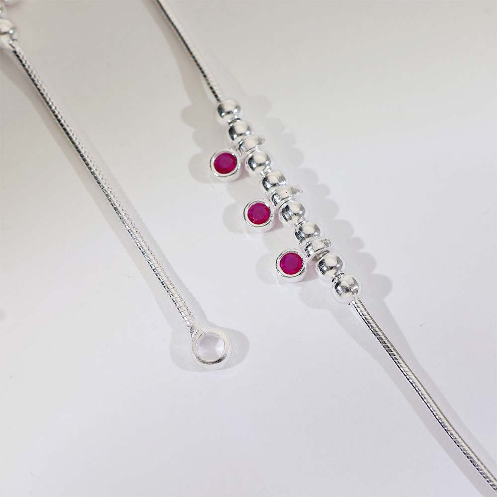 Pink Drop Love Baby Anklet (3–5 years) - Image 3