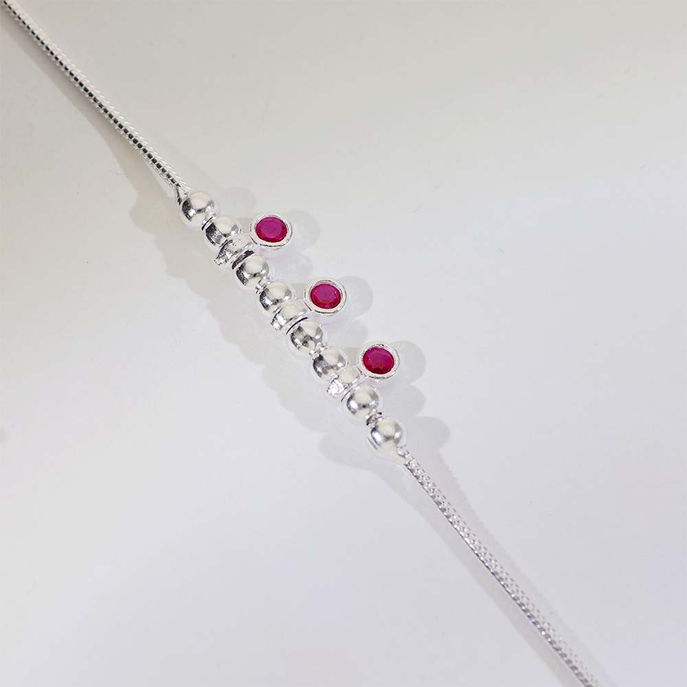 Pink Drop Love Baby Anklet (3–5 years) - Image 5