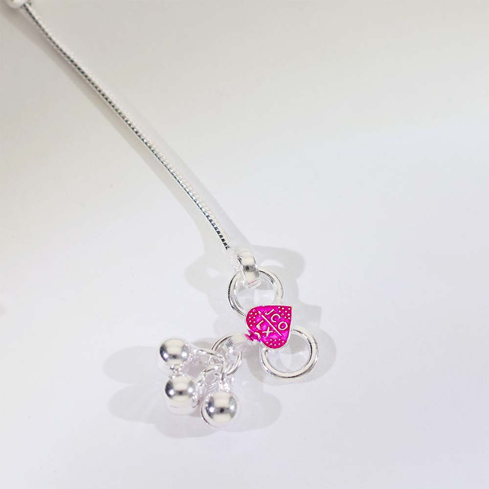 Pink Drop Love Baby Anklet (3–5 years) - Image 7