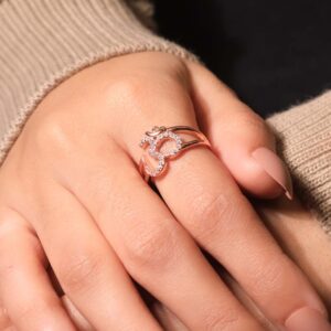 Omkaar Rosegold Ladies Ring