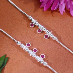 Pink Drop Love Baby Anklet (3–5 years)