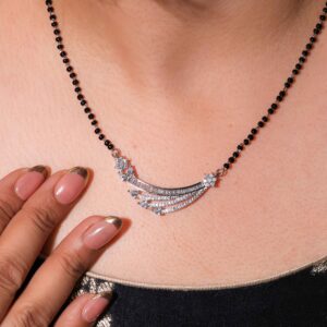 Triple Grace Silver Ladies Mangalsutra