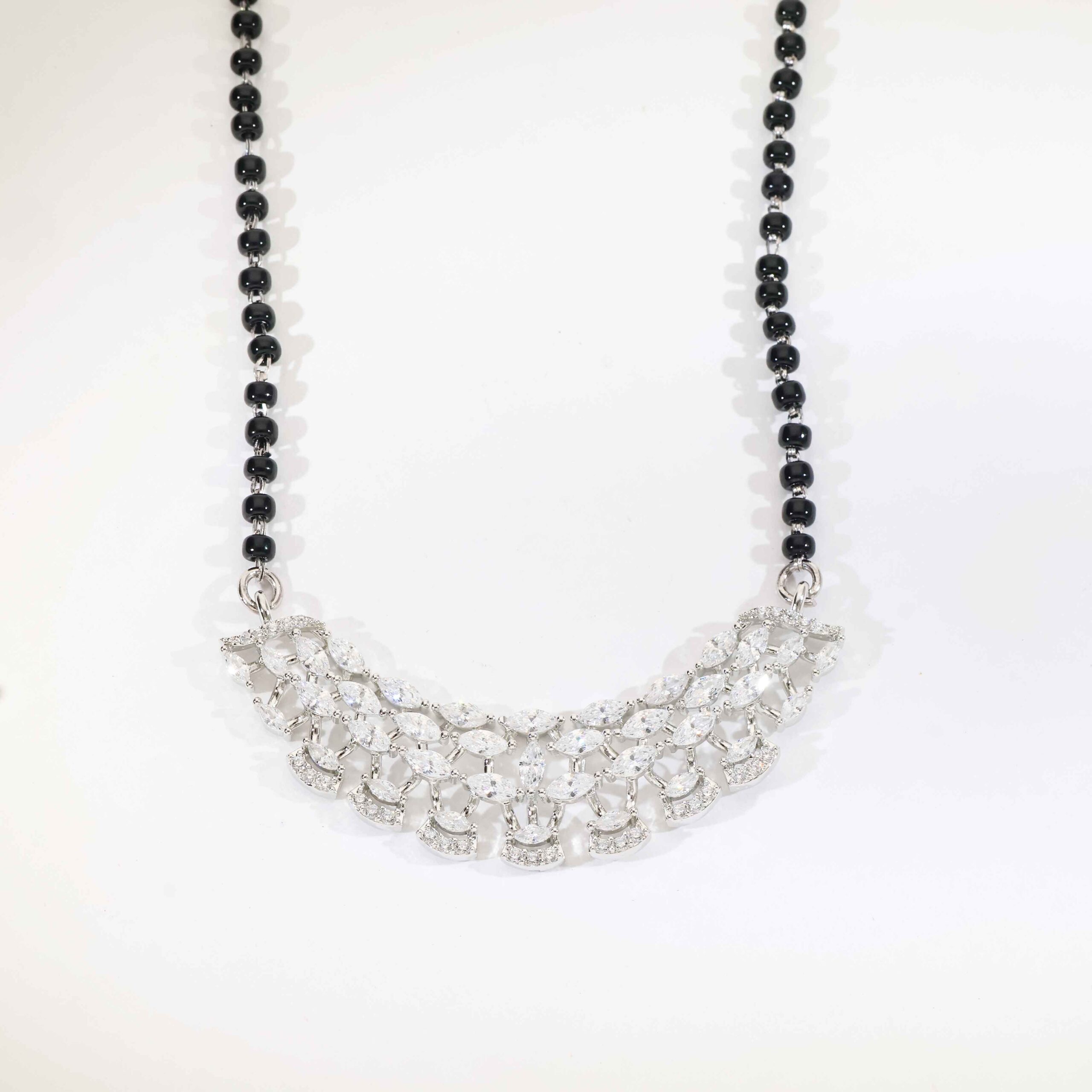Classic Shine Silver Ladies Mangalsutra - Image 3