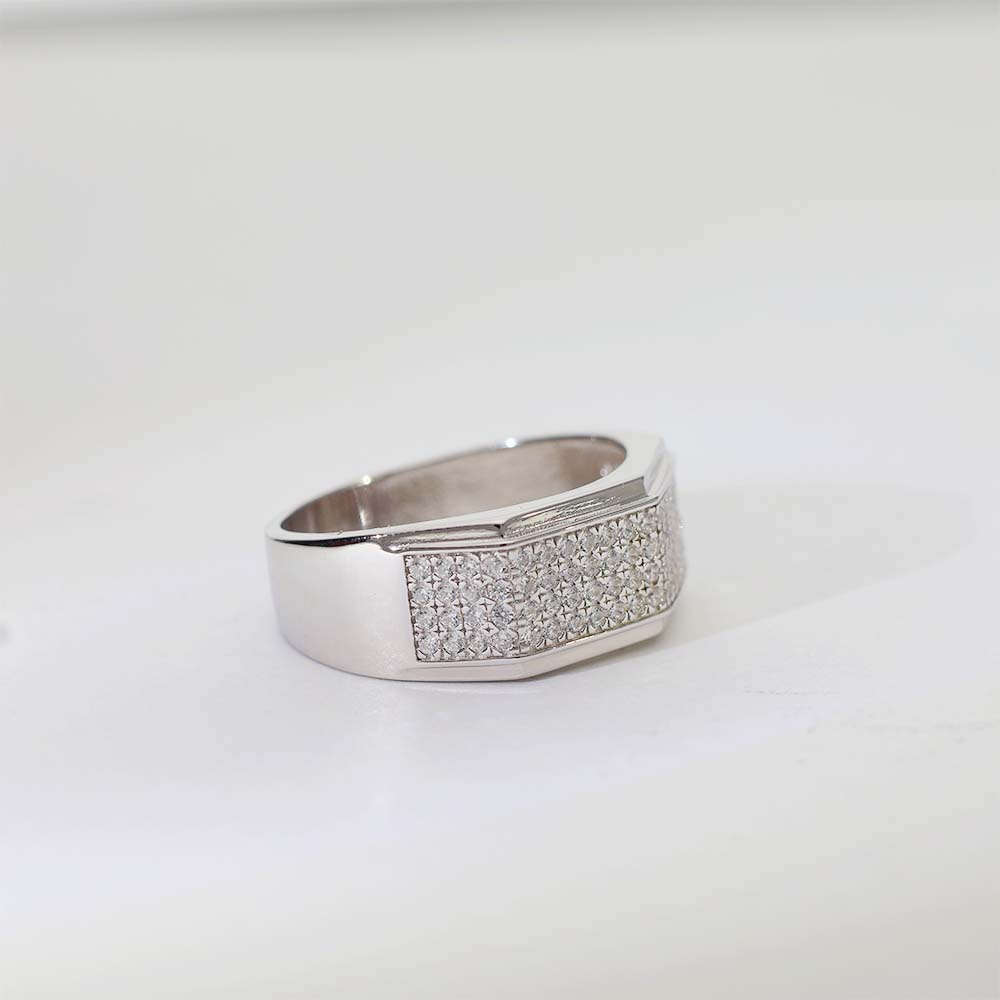 Power Shine Silver Gents Ring - Image 6