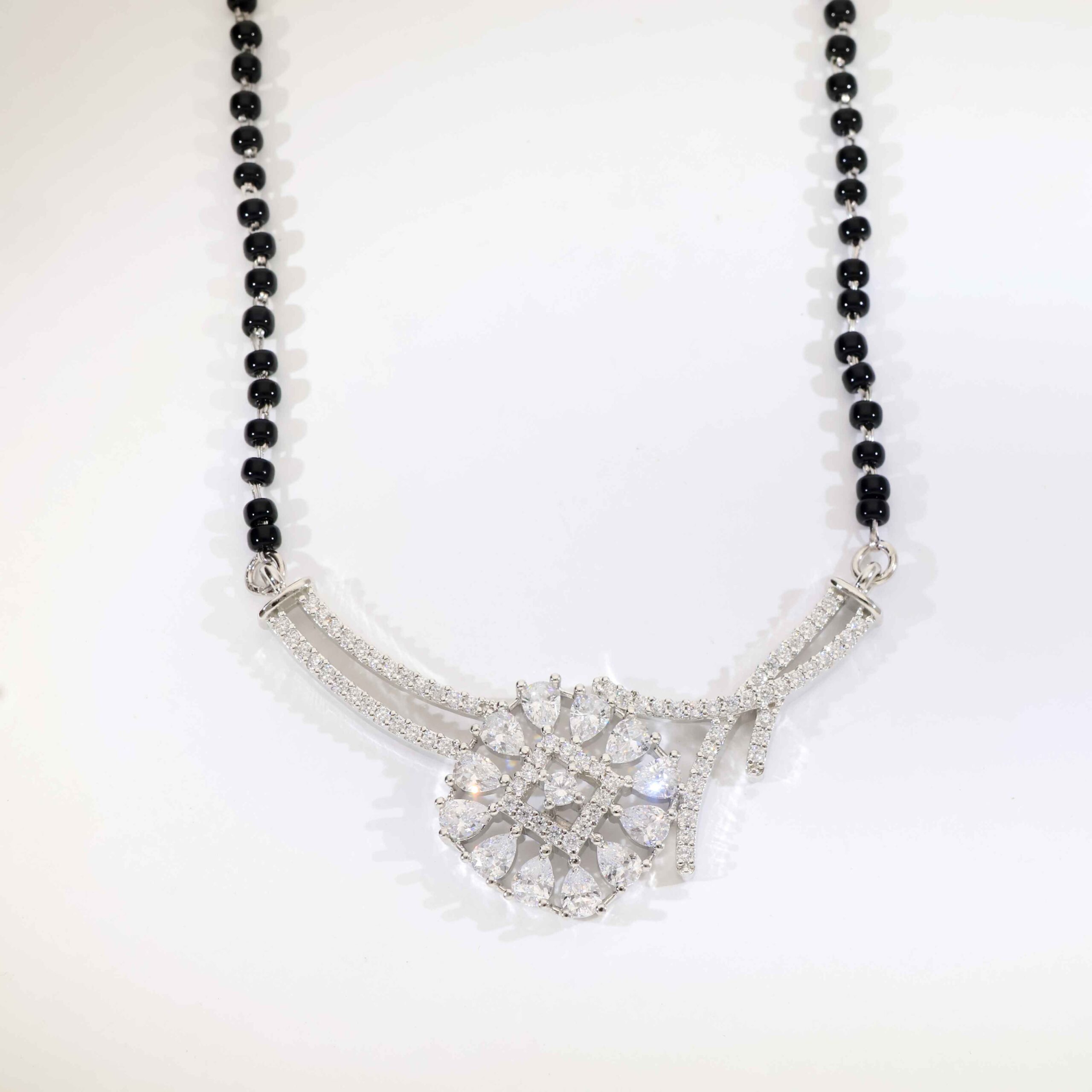 Elegant Flow Silver Ladies Mangalsutra - Image 2