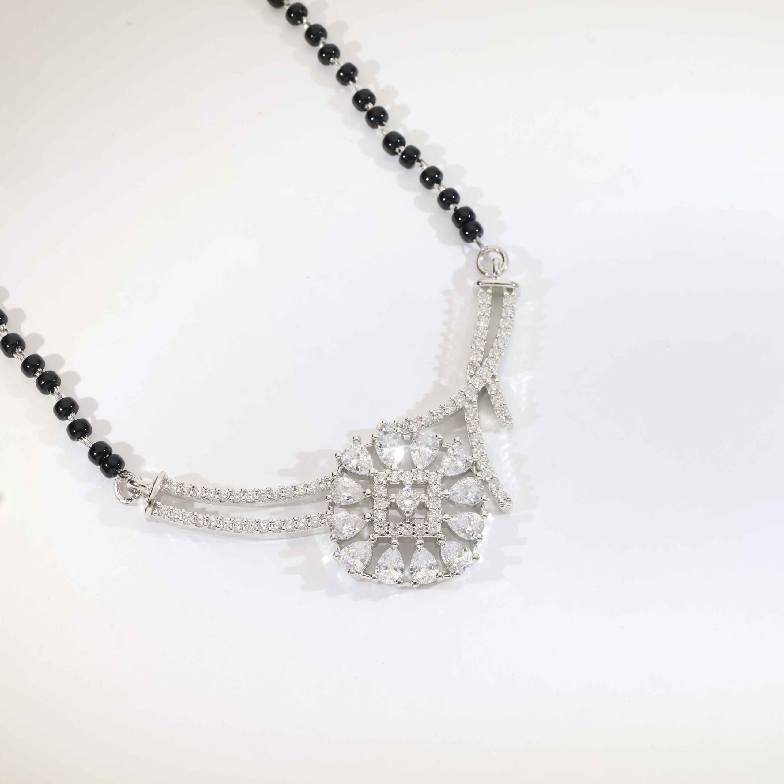 Elegant Flow Silver Ladies Mangalsutra - Image 3
