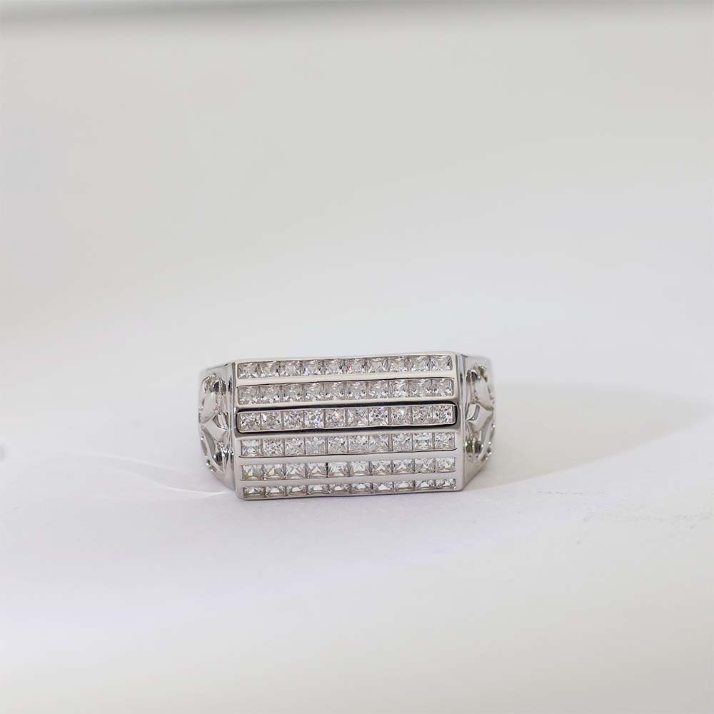 Classic Line Silver Gents Ring - Image 2