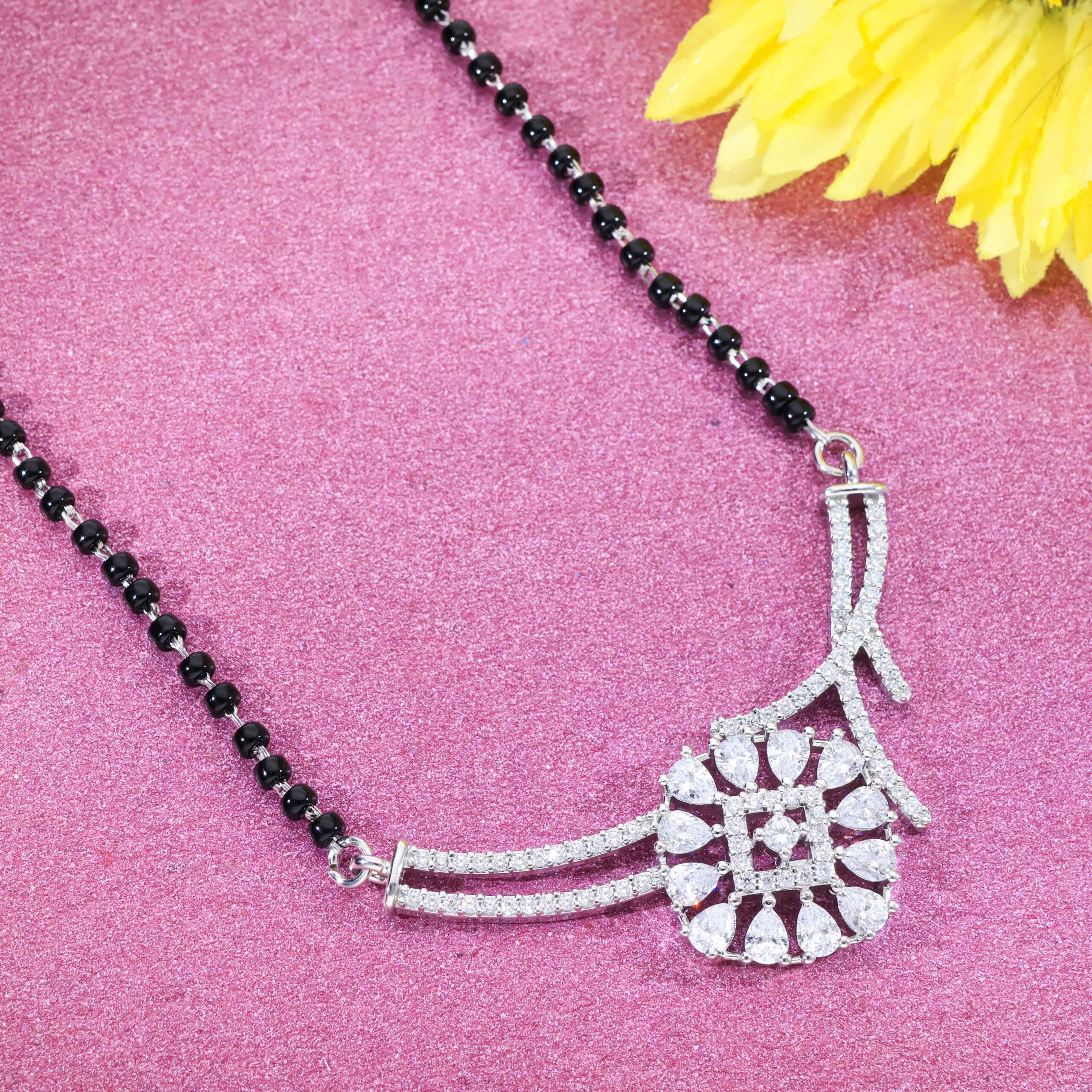 Elegant Flow Silver Ladies Mangalsutra - Image 6