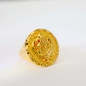 Sikh Pride Khanda Gents Gold Ring