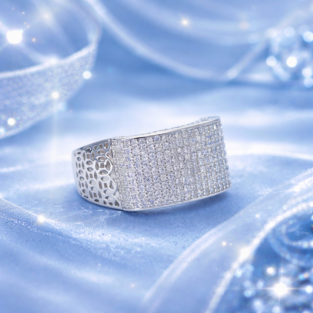 Elite Glow Silver Gents Ring - Image 7