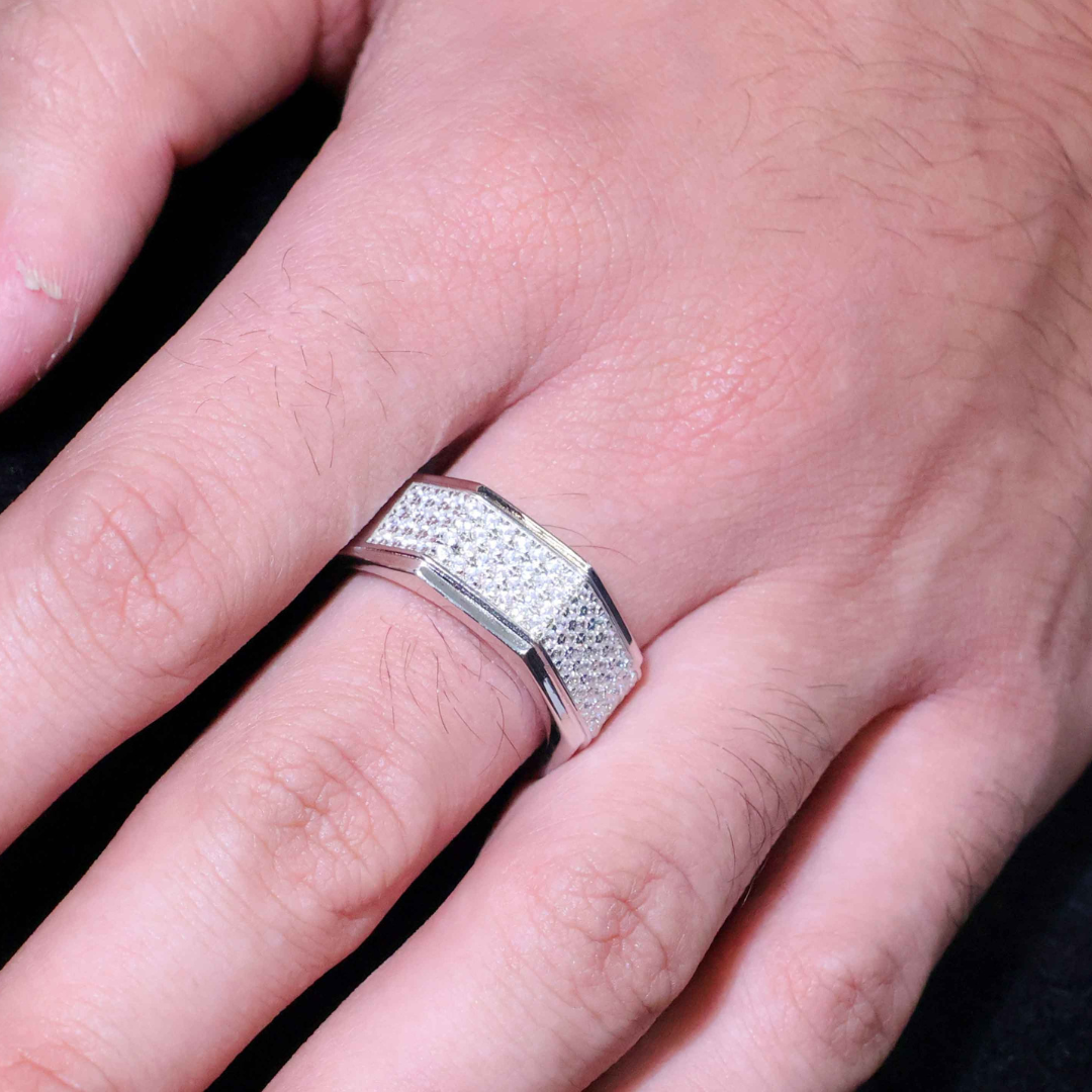 Power Shine Silver Gents Ring