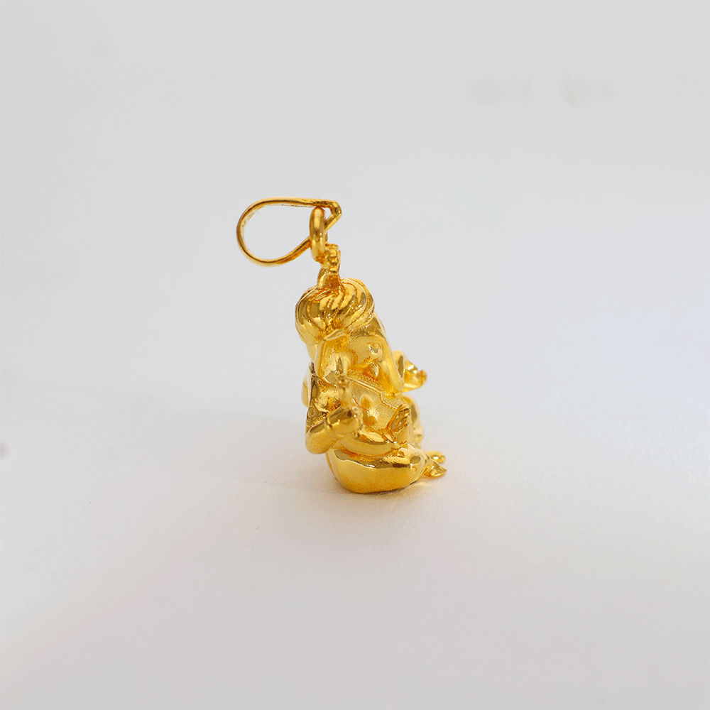 Divine Ganpati Gold God Pendents - Image 3