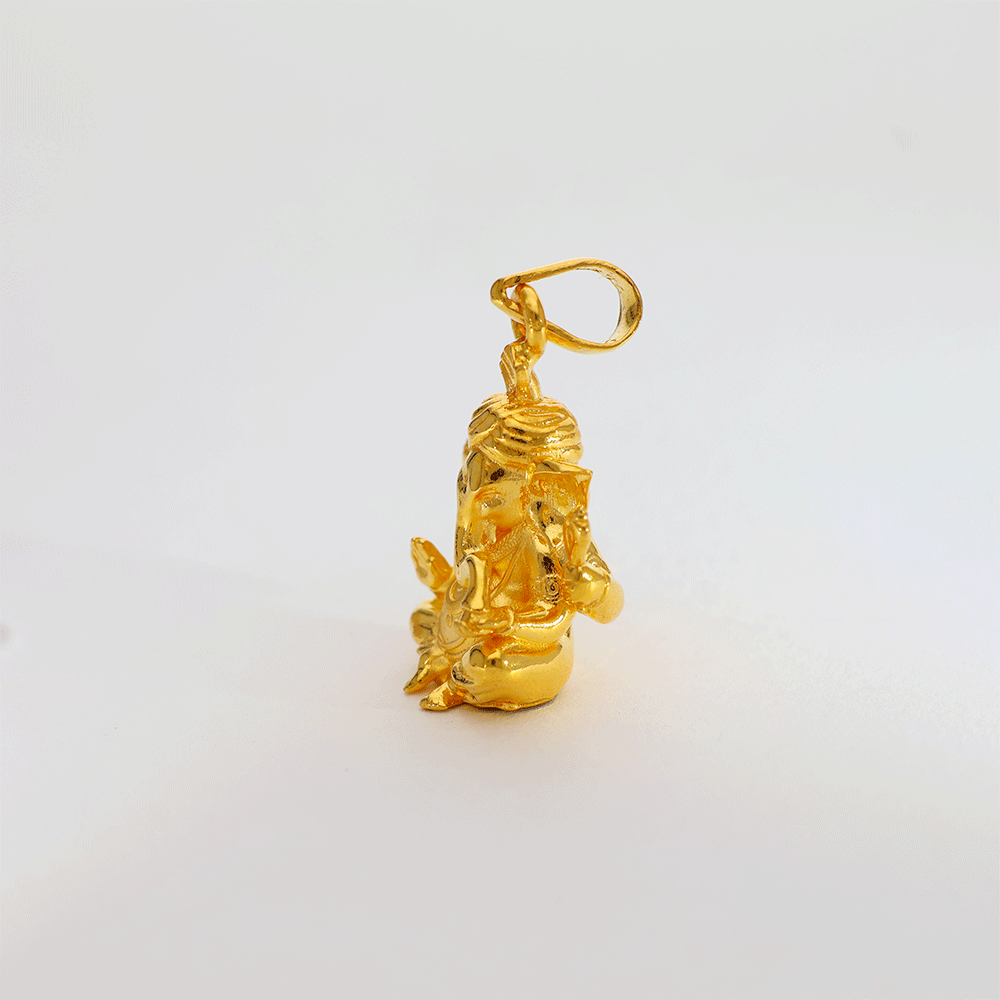 Divine Ganpati Gold God Pendents - Image 4
