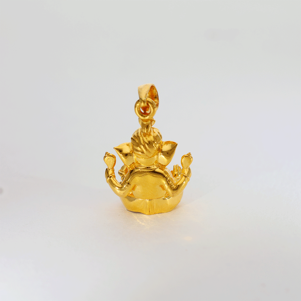 Divine Ganpati Gold God Pendents - Image 5